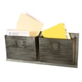 thumbnail image 2 of Linon Metal 2 Slot Industrial Mailbox, Gray, Assembled, 2 of 3