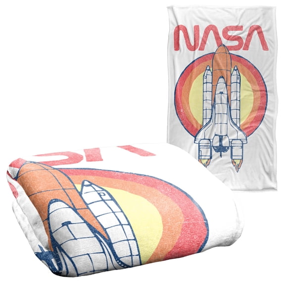 Nasa Shuttle Circle Silky Touch Super Soft Throw Blanket 36" x 58"