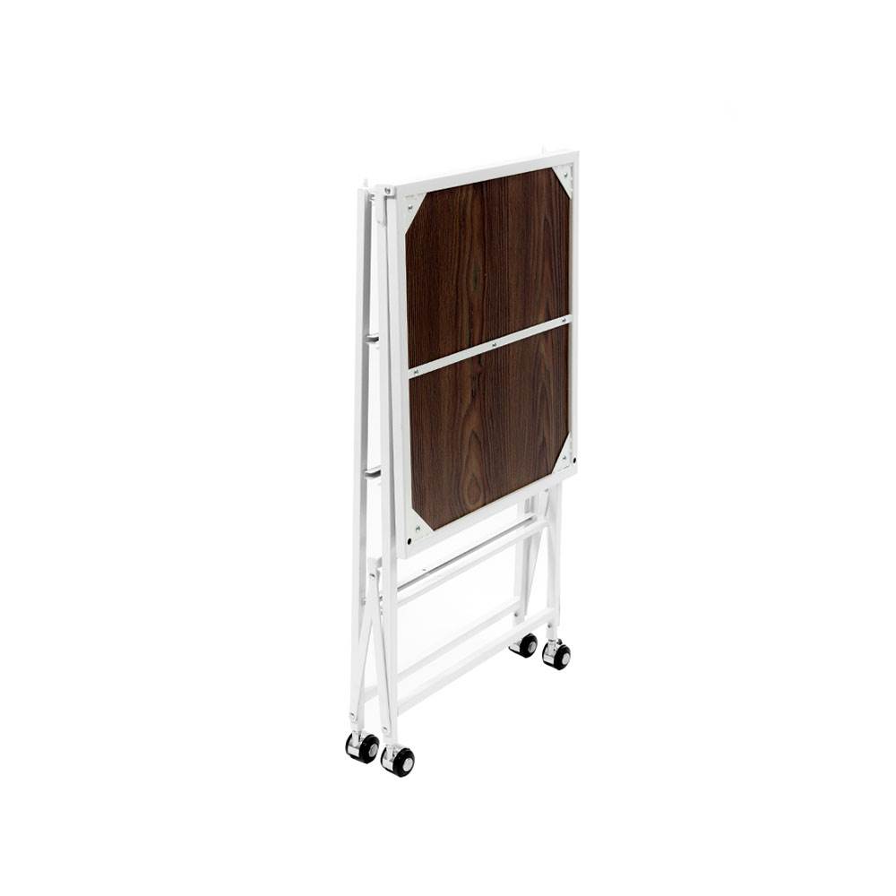 Origami Folding Wheeled Portable Home 4 Pull Out Drawer Storage Cart, White - image 3 of 8