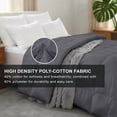 thumbnail image 4 of Goose Down Comforter, King Size Extra Fluffy Grey Duvet Insert, Ultra-Soft Breathable All Season Hotel Luxury Bedding, Down Proof Fabric, Plush Comfort, 4 of 8