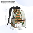 thumbnail image 4 of Picia Gnome Holding A Pumpkin Large Capacity Backpack Classic Style Backpack Casual Backpack Water-Resistant School Work Travel Outdoor Backpack, 4 of 8