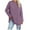 Purple, variant on Fiaer Women T Shirts Loose Fit Long Sleeve Tshirts Crew Neck Plus Size Casual Comfort Drop Shoulder Fall Tops White XL