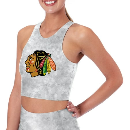 

Women s Gray Chicago Blackhawks Midi Tank Bra