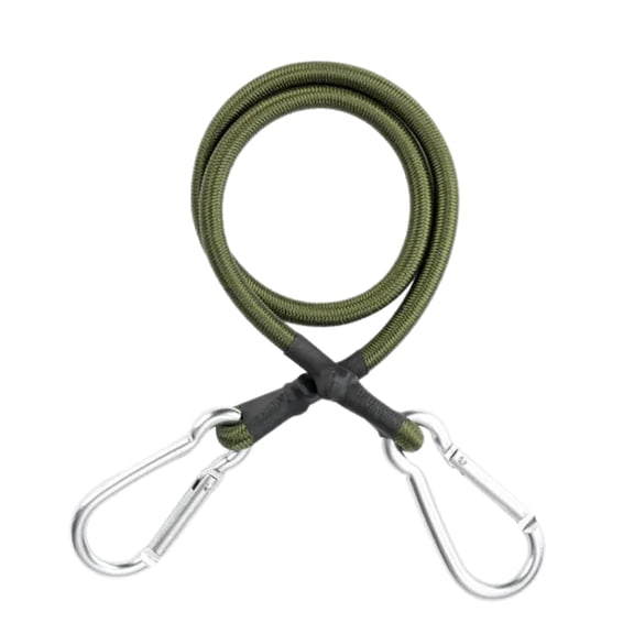 Heavy Duty Bungee Cord Elastic Tie Strap String with Carabiner Hook Strong Elastic Rope Cycling Luggage Packing Rope