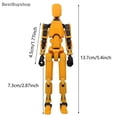 thumbnail image 4 of QualitChoice 13pcs/set Fully Jointed Action Figure Doll 3D Printed Mannequin Robo Freely Assemblable Combinations transparent, 4 of 6