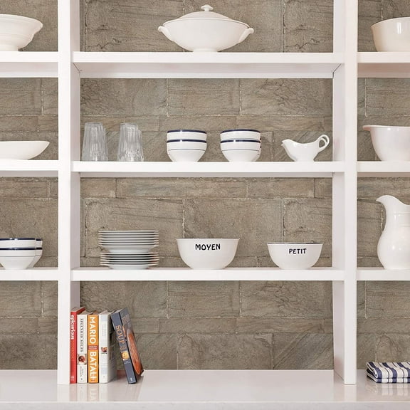 NuWallpaper Beige Sandstone Wall Peel  Stick