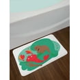 thumbnail image 2 of Zodiac Scorpio Bath Mat, Colorful Portrait of a Woman Holding a Scorpion Cartoon Doodle Illustration, Non-Slip Plush Mat Bathroom Kitchen Laundry Room Decor, 29.5 X 17.5 Inches, Multicolor, Ambesonne, 2 of 2