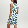 thumbnail image 5 of QQAMB Womens Dresses U-Neck Sleeveless Floral Printed Casual Loose Dreses Laides Sleepwear Nightshirt Multicolor S, 5 of 8