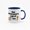 Sapphire Blue, variant on Colorful Inner Lining Ceramic Coffee Mug - Trending "Not Everyone's Cup of Tea" Graphic, 11 Ounces, Fun Office Water Cup for Men & Women