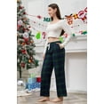 thumbnail image 6 of U2SKIIN Women Fleece Pajama Pants, Comfy Plaid PJ Bottoms For Women with Pockets Soft Warm（Blue Green Plaid, Small）, 6 of 8