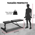 thumbnail image 4 of Banco de Abdominales Plegable X-RUSH Negro Diseño Compacto y Ajustable, 4 of 9