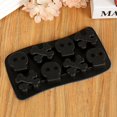thumbnail image 1 of BJYX Creative Skull Ice Mold 8 Grids Food Grade TPR Ice Cube Tray Mould, 1 of 5