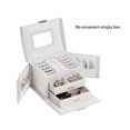 thumbnail image 2 of Caja De Joyería, Collar, Anillo, Organizador De Almacenamiento, Cuero Sintético, Joyero Grande, Caja De Regalo Yuarrent HA027677-02, 2 of 5