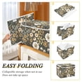 thumbnail image 2 of Yayeee Collapsible Cube Storage Bin with Lid Fabric Closet Decorative Basket with Handles, Floral Wilderness Pattern, 2 of 7