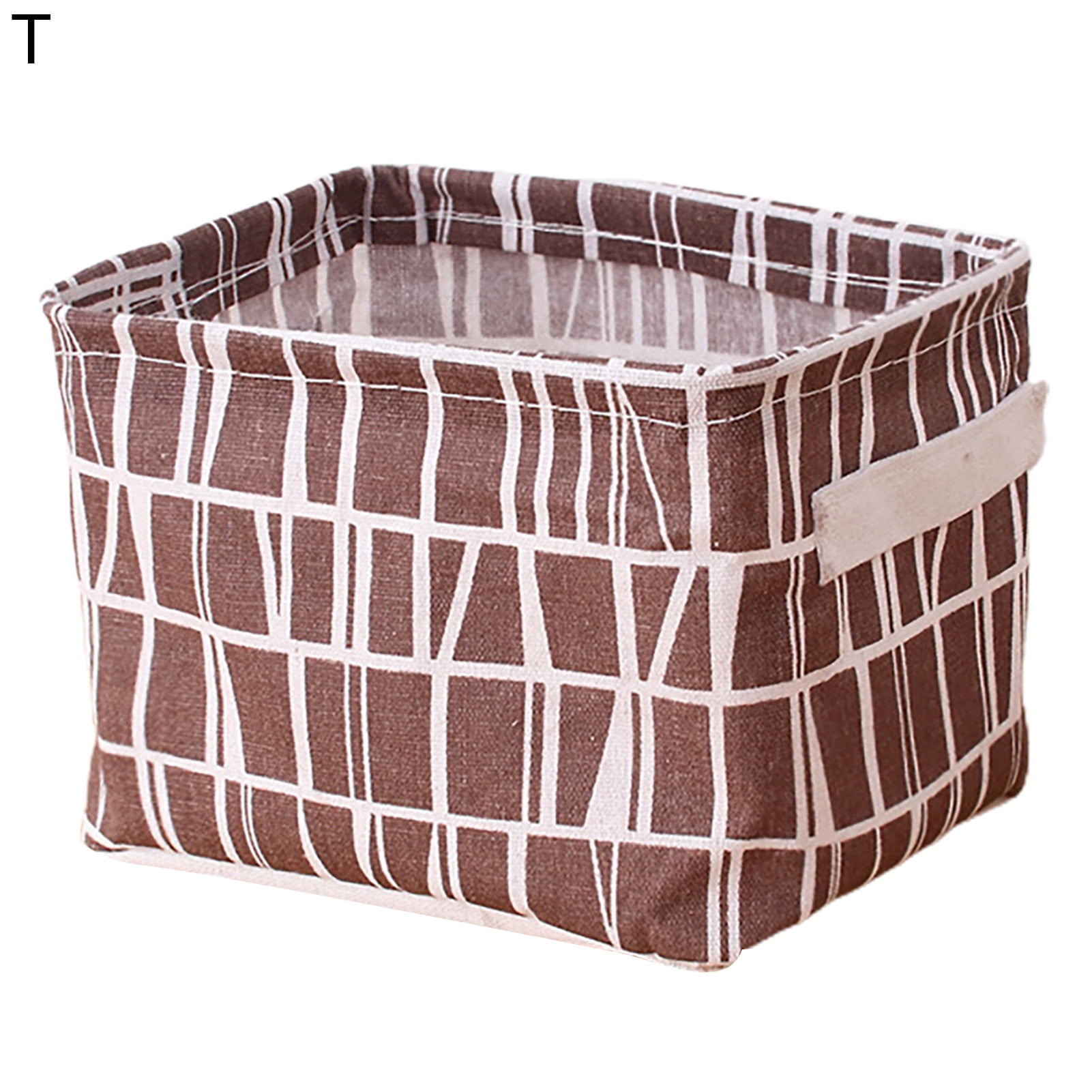 HEVIRGO Decorative Storage Bin with Handle Cotton Flax Widely Usage