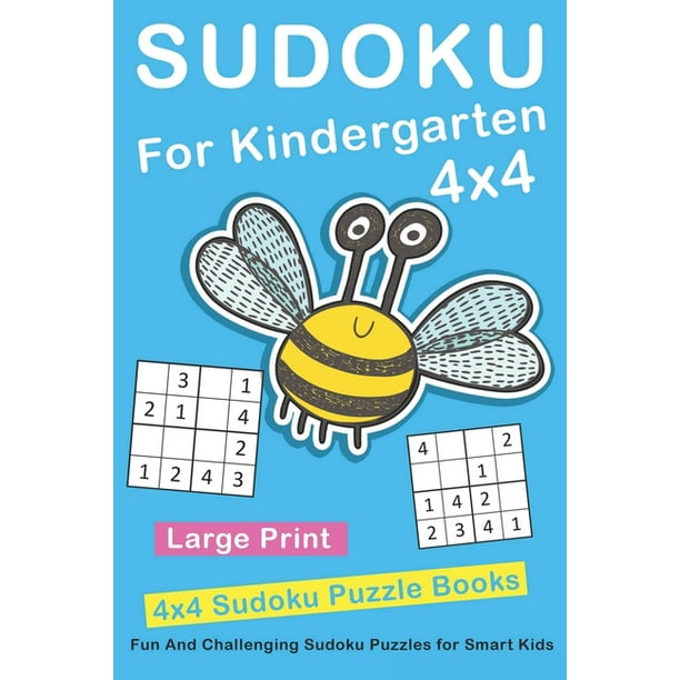 Sudoku For Kindergarten 4x4 Fun And Challenging Sudoku Puzzles for
