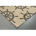 thumbnail image 5 of Liora Manne Frontporch Ship Wheel Indoor/Outdoor Rug Natural 30"X48", 5 of 5