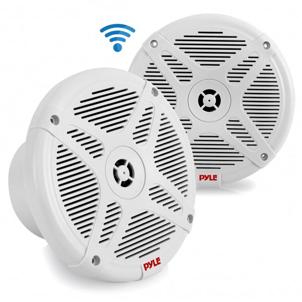 Pyle PLMRF65MW Dual 6.5’’ WaterproofRated Bluetooth Marine Speakers