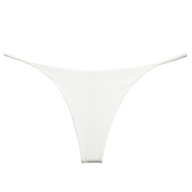 Tanga sexy de cintura baja con cinturón fino de doble capa, bikini de algodón de doble capa, pantalones de mujer, ropa interior deportiva y fitness