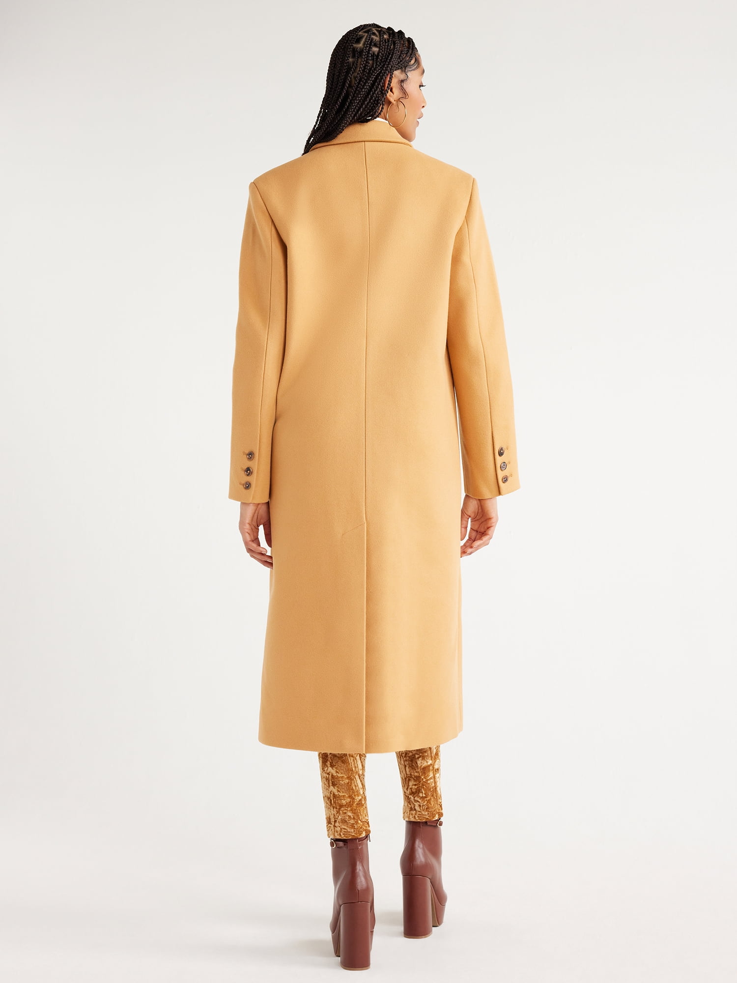 Mango + Wool Double-Breasted Coat