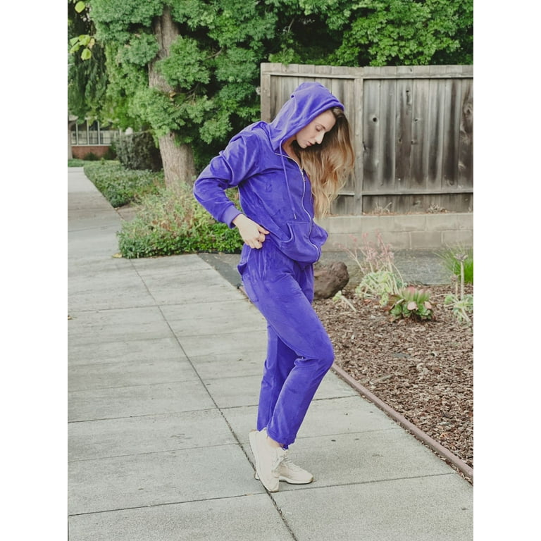 GEEK LIGHTING Velour Track Suits for Women Set Sweatsuits 2 Piece Velour  Tracksuit Joggers