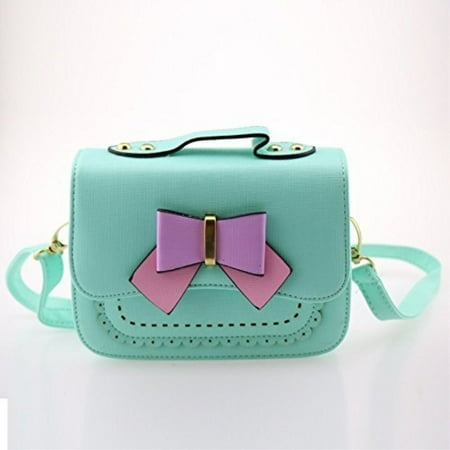 Dodocat Super Cute 3d Design Small Blue Bowknot Messenger Dodocat Super Cute 3d Design Small Blue Bowknot Messenger Bag Kids Shoulder Crossbody Handbag