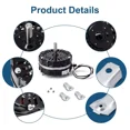 thumbnail image 3 of Power Attic Vent Fan Motor Replacement for Lomanco F0510B2944, F0510B2705, F0510B2497, F0510B2536, A0416B2059 Ventilator Fan Motor Kit for Lomancool 2000 & 1800, 120V, 3 of 8