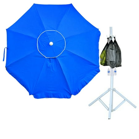 6.5 ft Portable Tripod Sports Umbrella with Base UPF 100+ for Baseball,
