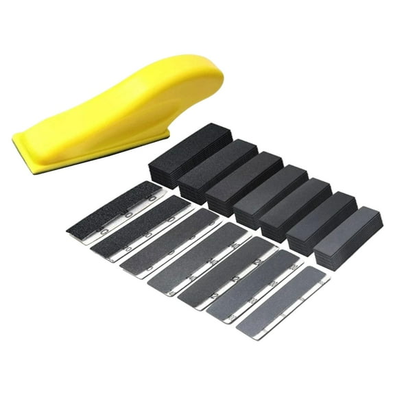 figatia Micro Detail Sander with 70PCS 80 120 180 240 320 400 600 Grit, Micro Sanding Tools Detail Sander for Small