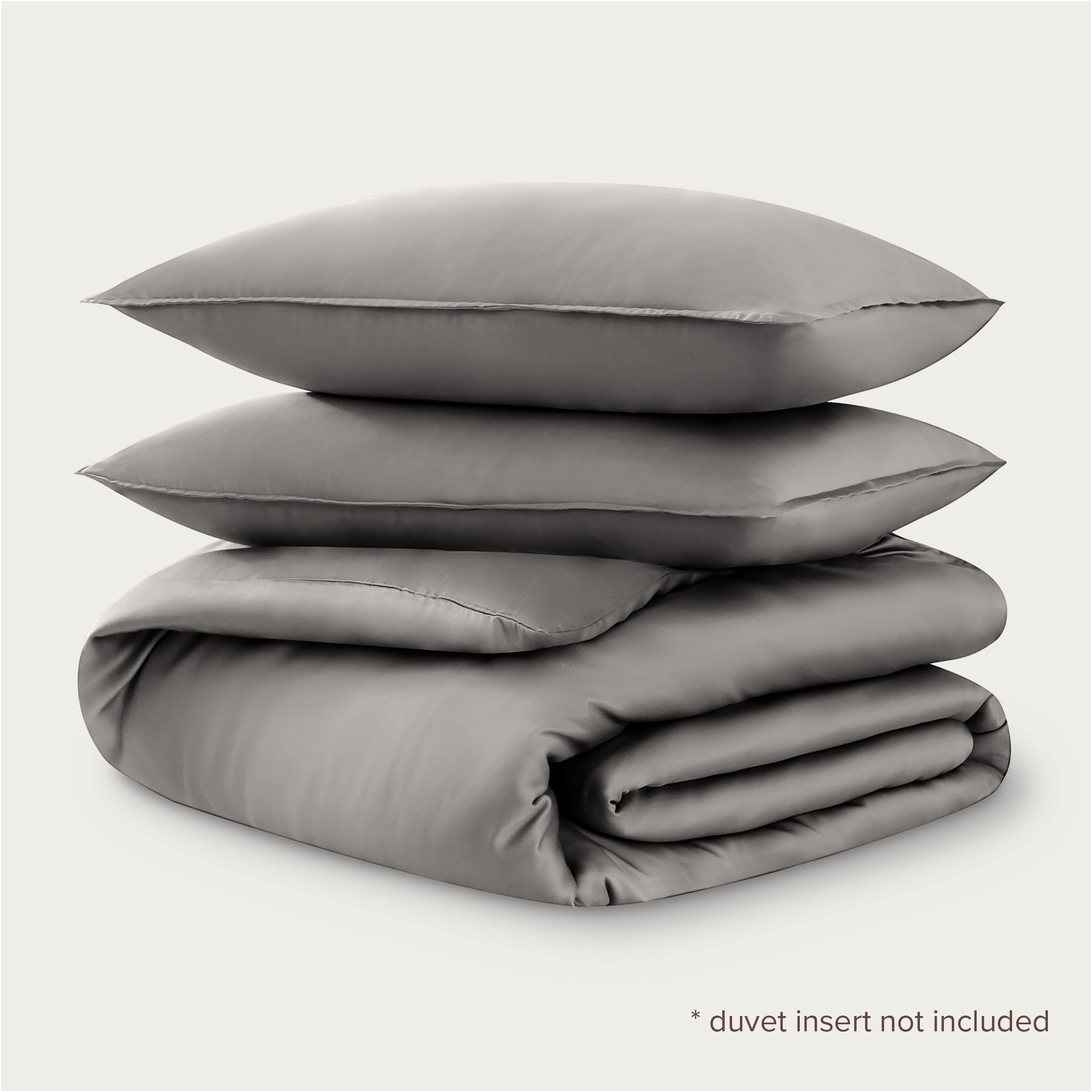 Bare Home TENCEL™ Duvet Cover Set - Lyocell derived from Eucalyptus - Full/Queen, Light Gray