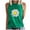 Green, variant on Women's Tank Tops Daisy Flower Print Casual Sleeveless Tees Crew Neck Basic Summer Workout Tanks (XL, White)