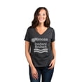 thumbnail image 2 of Mimosa Instant Brunch Women's Fashion Relaxed V-Neck T-Shirt Tee Charcoal Grey 2X-Large, 2 of 5