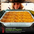thumbnail image 3 of Stock Your Home 9x9 Aluminum Foil Pans - 8.75" L Rim (30 Pack) Square Tins for Toaster Oven- Cooking Lasagna, Casserole, and Doing Food Prep - Disposable Baking Pan for Cake or Brownie Dish, 3 of 7