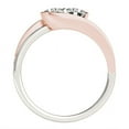 thumbnail image 3 of Two Stone Diamond Ring in 14k White And Rose Gold (3/4 cttw) Size 4, 3 of 4