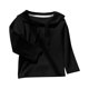 thumbnail image 1 of Blusa y camisa de manga larga con cuello vuelto Camisa base de manga larga para niña con cuello Camisa base Camiseta de manga larga con cuello azul marino Top para niña, 1 of 2