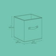 thumbnail image 2 of LEDREM 10.2" Storage Cubes Organizer - 6-Pack Foldable Fabric Bins with Double Handles, helves Organizer for Clothes, Toys, Misty Blue, 2 of 5