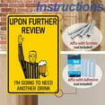 thumbnail image 4 of "Upon Further Review" Funny Bar Sign or Man Cave Decor – 12x8″ Durable Metal Beer Signs Wall Decorations for Home Bar/Basement/Garage/Mancave, 2356, 4 of 5