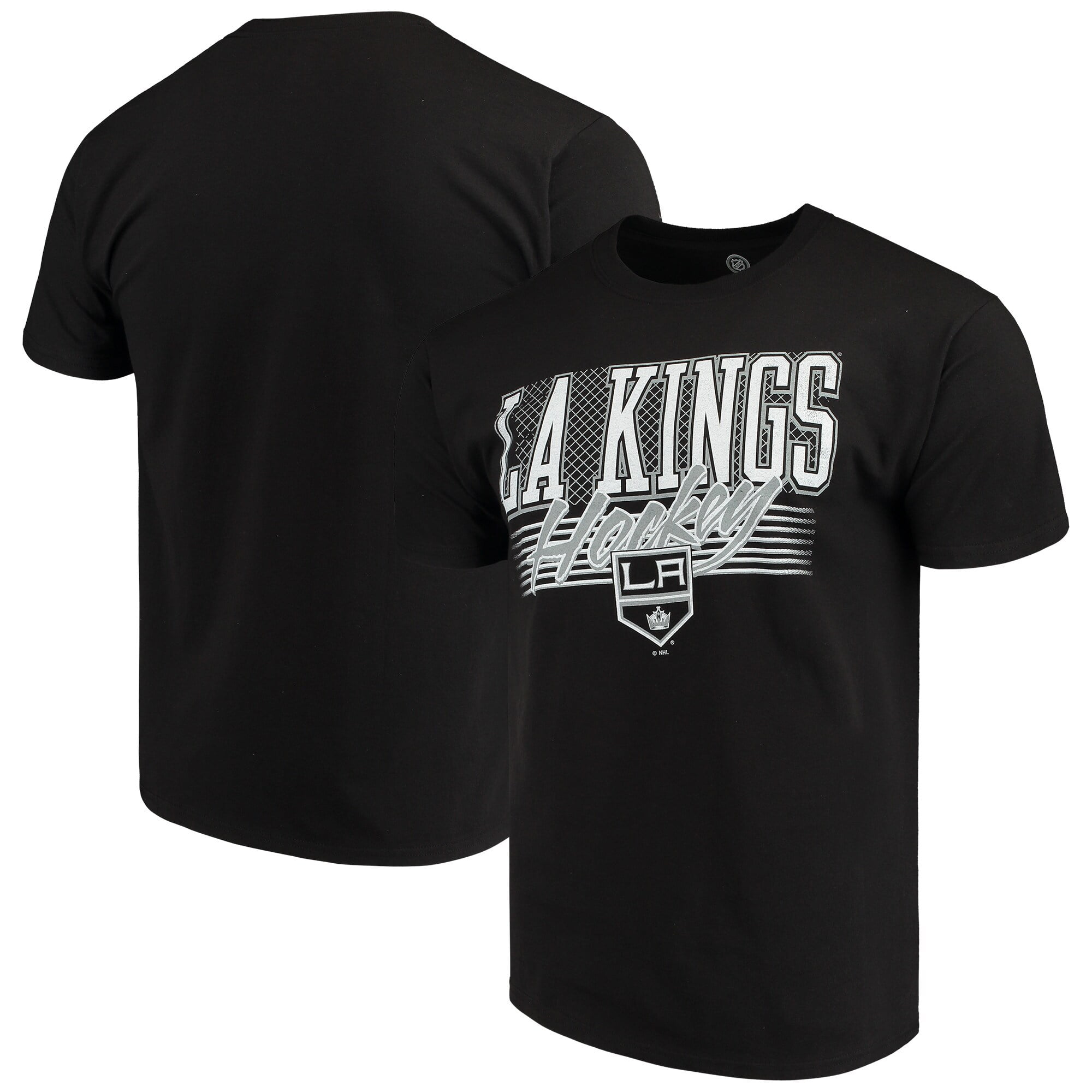 Knights Apparel Men's Black Los Angeles Kings Team Logo TShirt