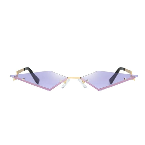 LOLIPPYY 1Set Fashion Glasses For Women Rimless Sunglasses With Vision And UV Protection Benefits