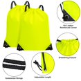 thumbnail image 3 of Miaocao 2PCS Drawstring Bags Bulk, String Backpack for Men Women, Cinch Bag Draw String Back Bag for Gym, Sports, Travel, Swimming, Beach, Red, 3 of 5