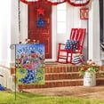 thumbnail image 3 of 4th of July Welcome Garden Flag Stars and Stripes American Flag Poppy Flower Butterfly Spring 12.5x18 Double Sided Boots Memorial Independence Day Outside Yard Patriotic Party Decoration, 3 of 6