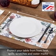 thumbnail image 2 of Highland Home "Meadow Floral" 4-Pack Cotton Blend Washable Placemats, 2 of 6
