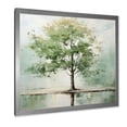 thumbnail image 2 of Designart "American Basswood Wildlife in Green III" Landscapes Framed Wall Art Decor - Country Green Tree Hallway Framed Wall Art Decor, 2 of 6
