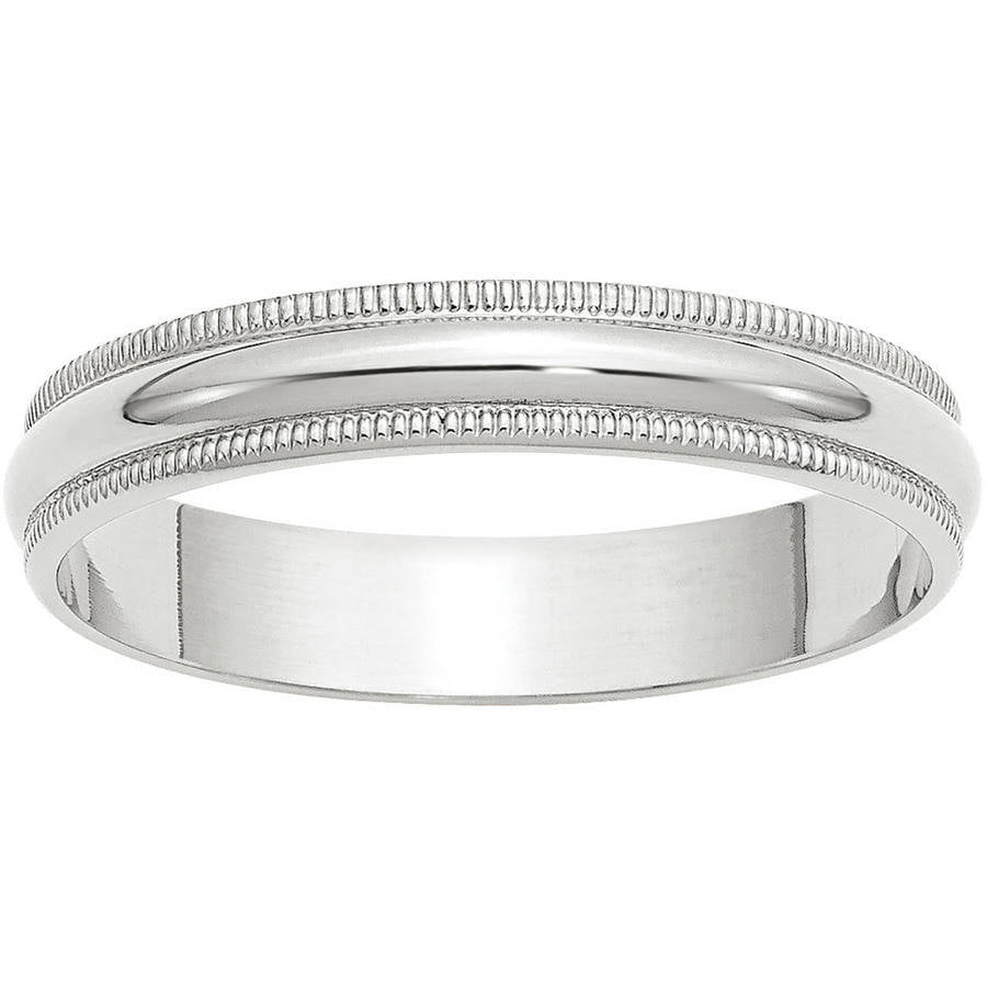 Best Birthday Gift 14KW 4mm LTW Half Round Band Size 6