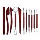 thumbnail image 1 of Kit de 11 herramientas para modelar arcilla polimérica y esculpir arcilla, ideal para cerámica y escultura. Incluye también herramientas de madera para punteado., 1 of 1