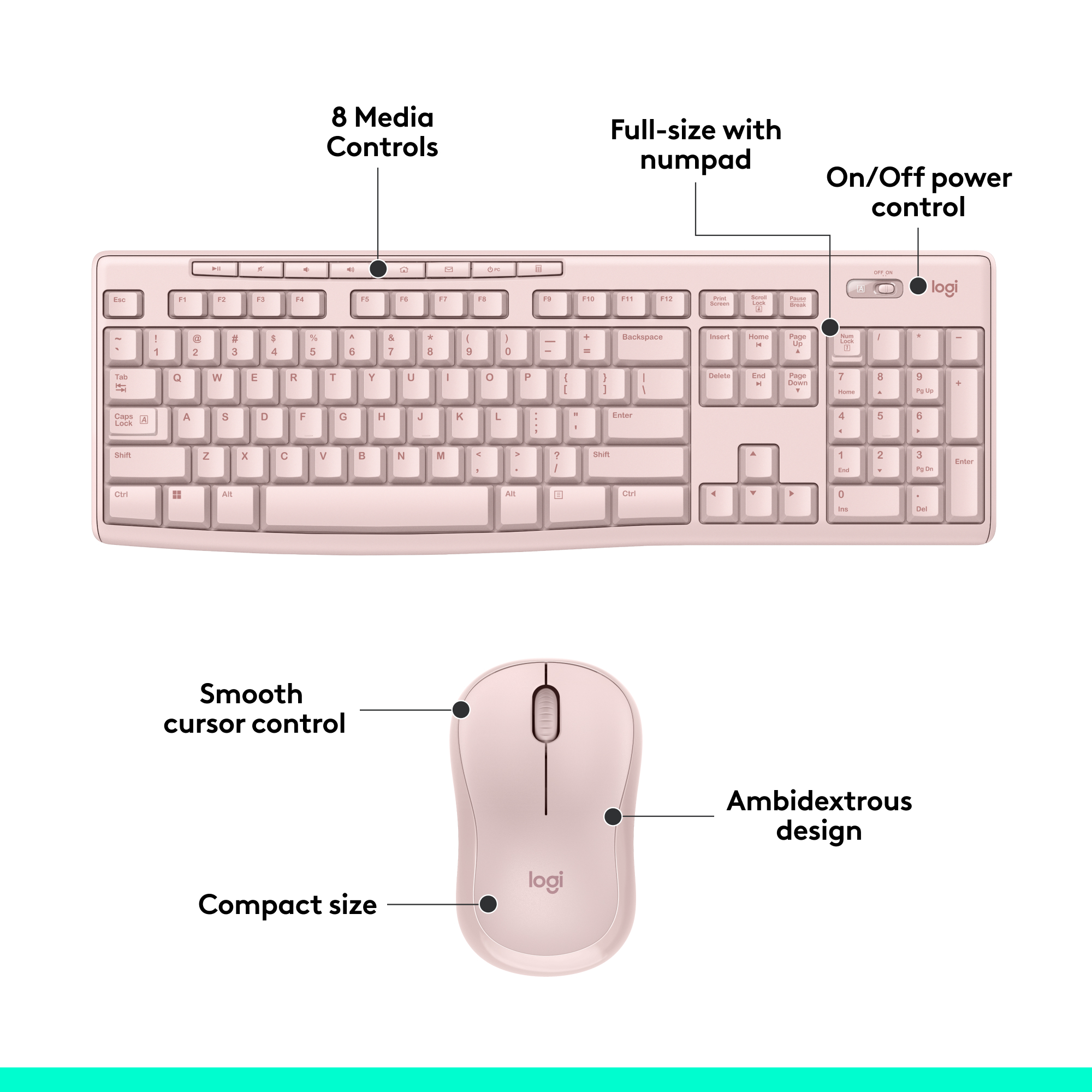 Logitech K270 Wireless Keyboard with Number Pad photo 7