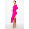 thumbnail image 3 of Off-shoulder Rib Midi Dress, 3 of 5