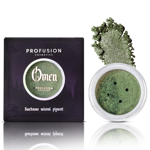 Profusion Cosmetics Enchanted Forest Dragon Duochrome Mineral Pigment, Loose Eyeshadow Powder, Omen