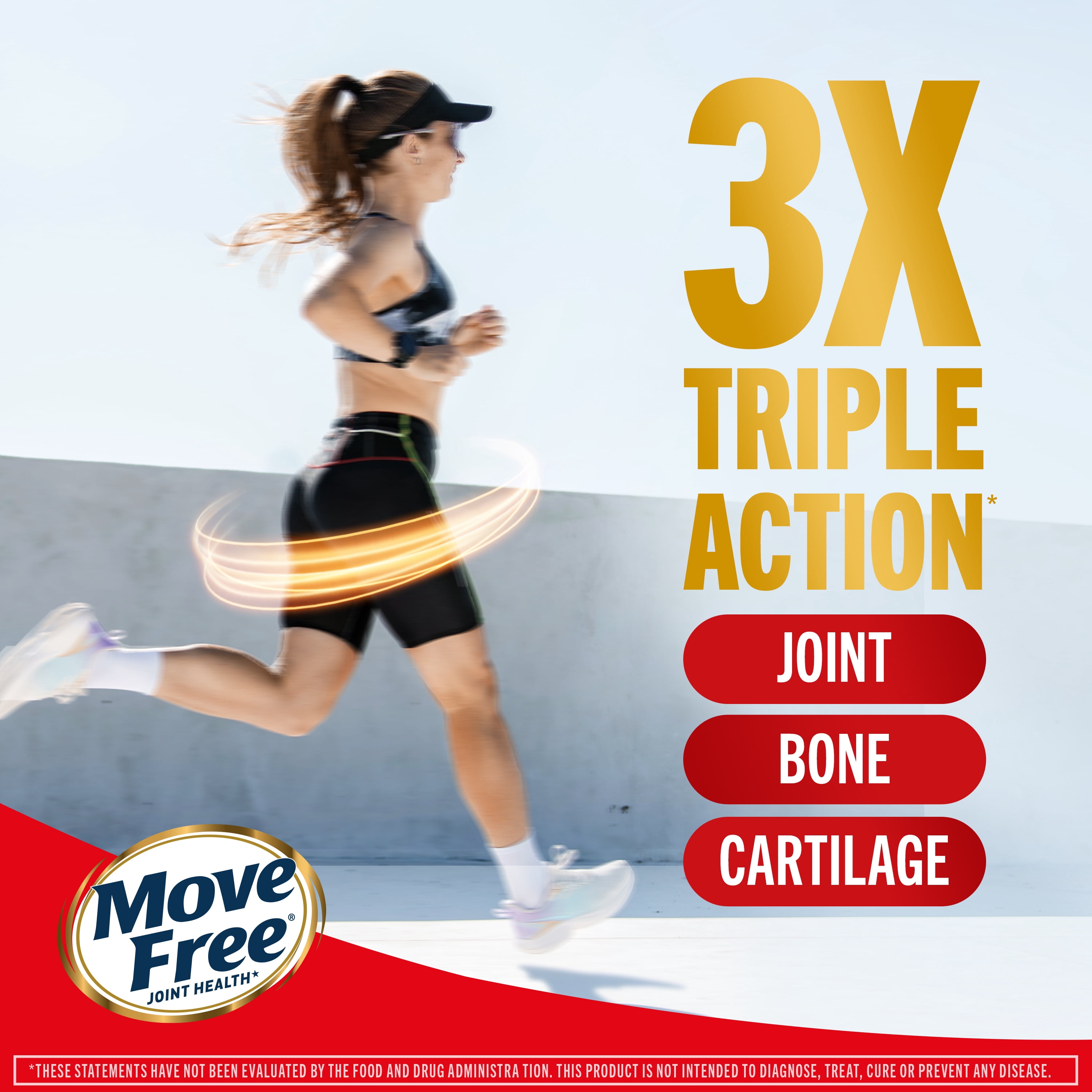 (2 pack) Move Free Ultra Triple Action, 37 Tablets