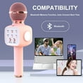 thumbnail image 4 of GLUAAE Bluetooth Karaoke Microphone - Wireless Singing Mic Speaker for Kids & Adults-Golden, 4 of 7